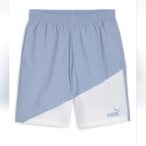 PUMA Mens Power Colorblock Woven 8 Inch Shorts Casual Bottoms